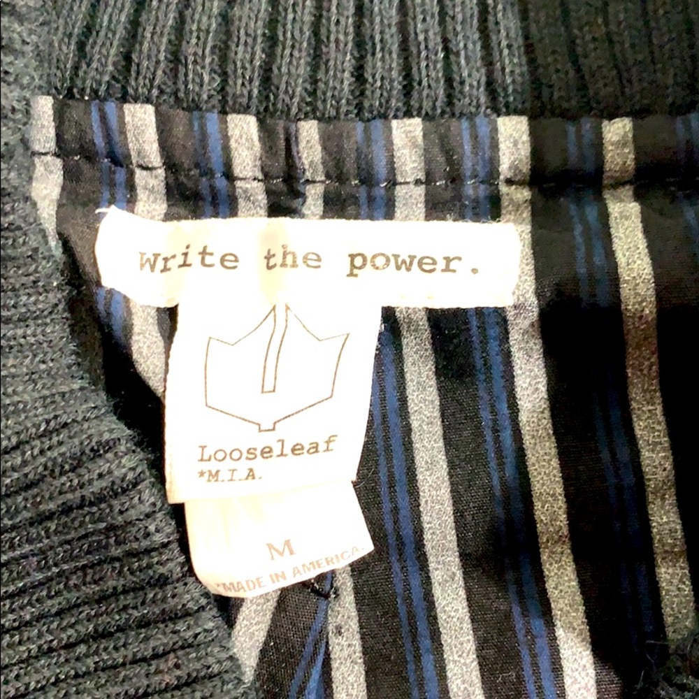 Write The Power Loose Leaf MIA black Jacket Men’s - Picture 4 of 6
